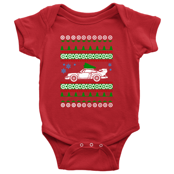 Porsche 911 1991 Turbo Ugly Christmas sweater Onesie and toddler t-shirts  964