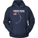 Pikes Peak International Hill Climb Track Outline Series T-shirt or Hoodie