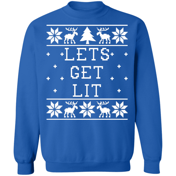 Let's get lit discount ugly christmas sweater