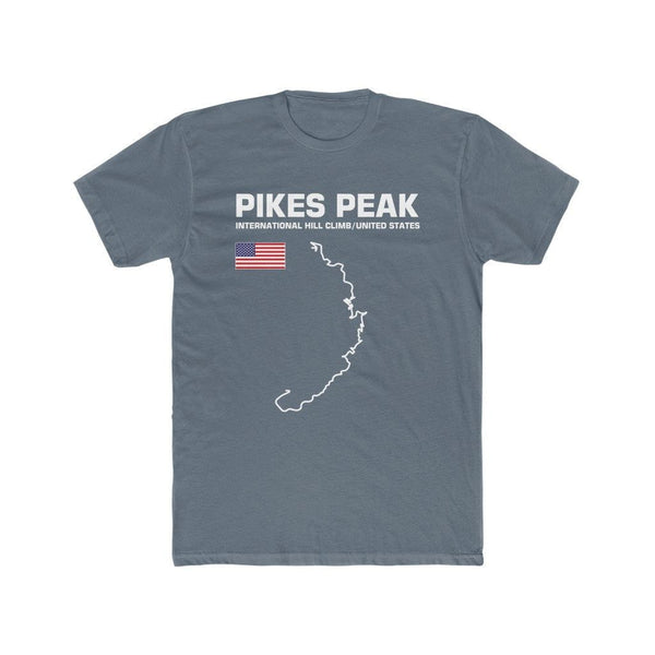 Pikes Peak International Hill Climb Track Outline Series T-shirt other colors