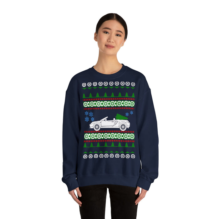 European Customers only- Toyota MR2 Spyder Ugly Christmas Sweater--prints in Europe