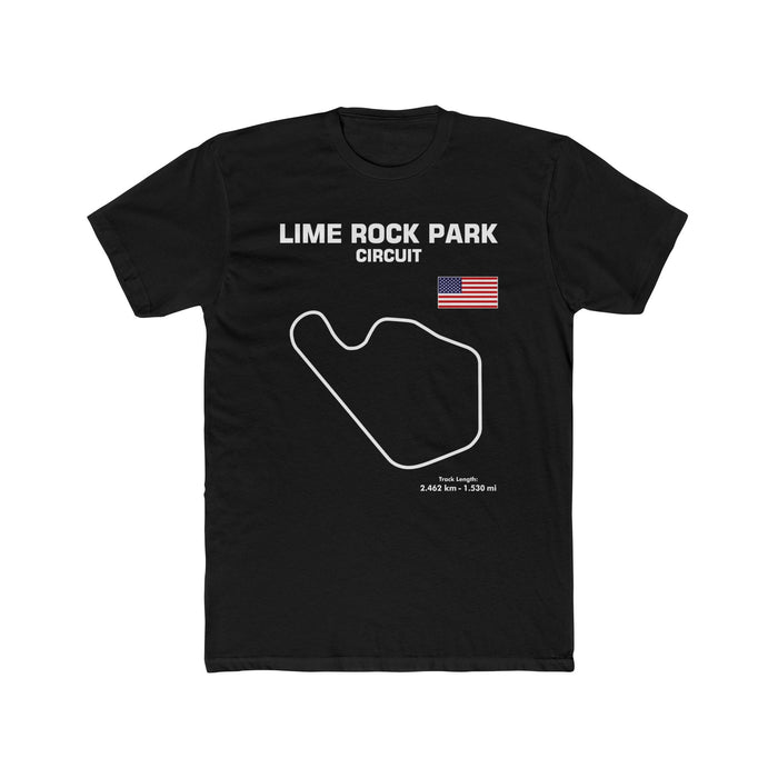 Lime Rock Park Circuit Track Map Outline Graphic T-Shirt