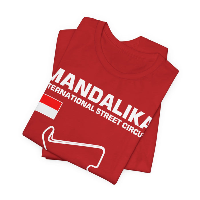 Mandalika International Street Circuit Track Outline T-shirt for European Customers ONLY-- this item prints and ships from within Europe