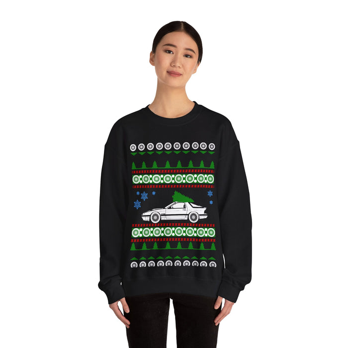 Mazda RX-7 RX7 2nd generation Ugly Christmas Sweater For Australian and New Zealand Customers ONLY---Prints in AUS