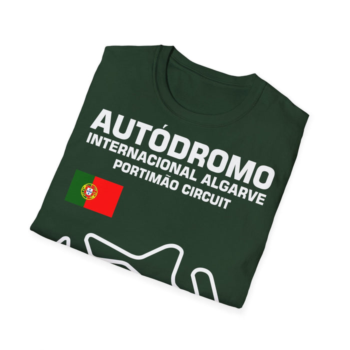 Track Outline Autodromo Internacional Algarve Portimao T-shirt for European Customers ONLY--Prints and ships from within Europe