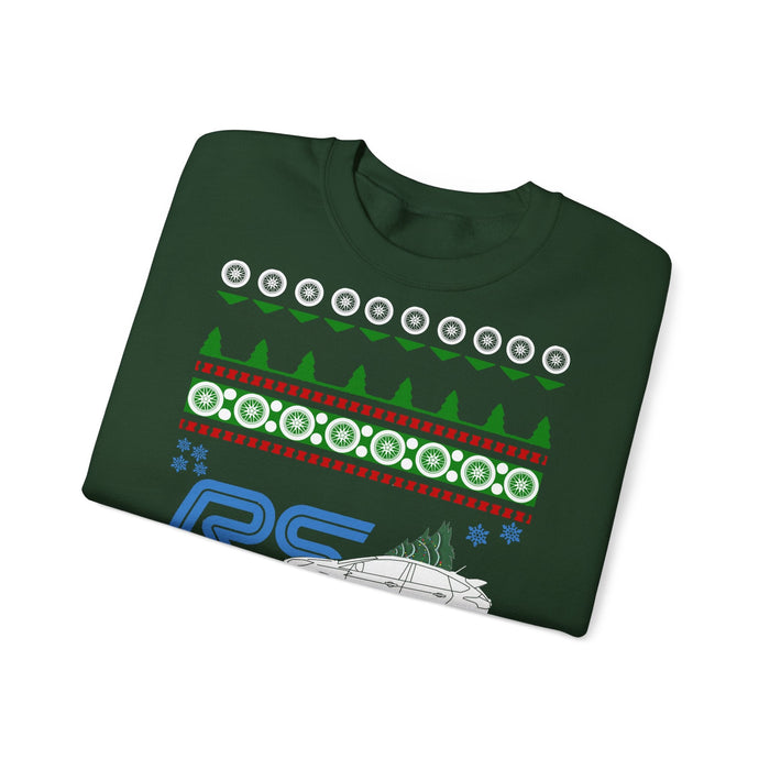 Ford Focus RS 2017+ Ugly Christmas Sweater Sweatshirt for European Customers ONLY---Prints and ships from within Europe