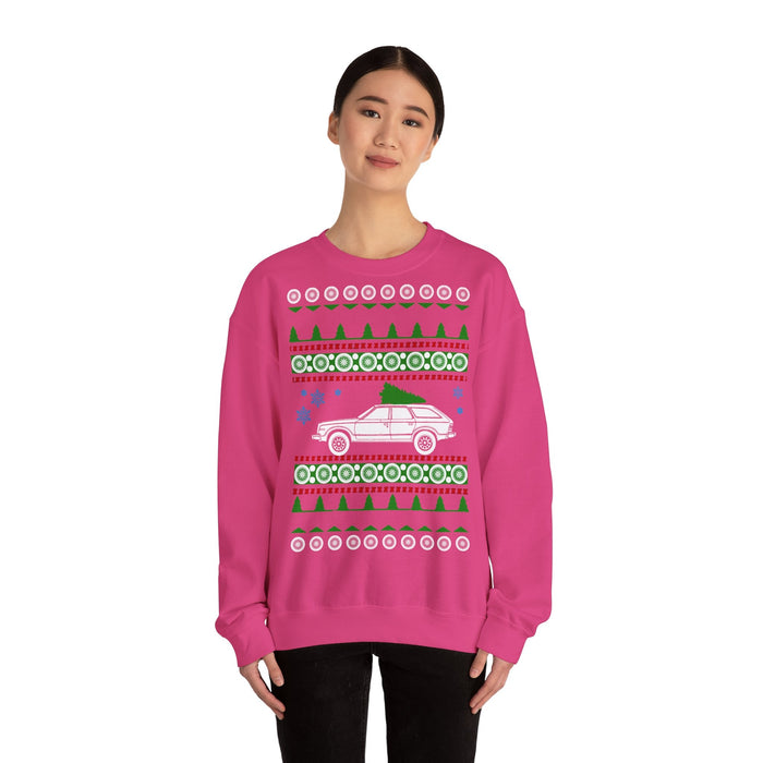 AMC Eagle Wagon 4x4 Ugly Christmas Sweater Sweatshirt for European Customers ONLY---This item prints and ships from Europe