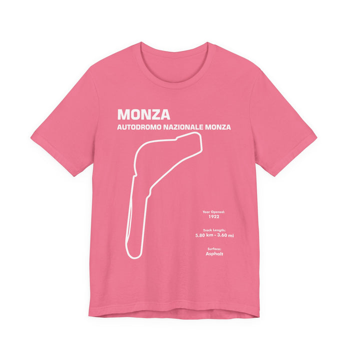 Monza Autodromo Nazionale Track Outline T-shirt for Customers Residing in CANADA ONLY---This particular shirt prints and ships from within Canada