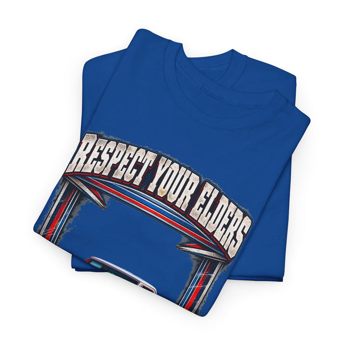 Respect Your Elders Square Body Truck Tee C10 C-10 1972 Cheyenne 4X4