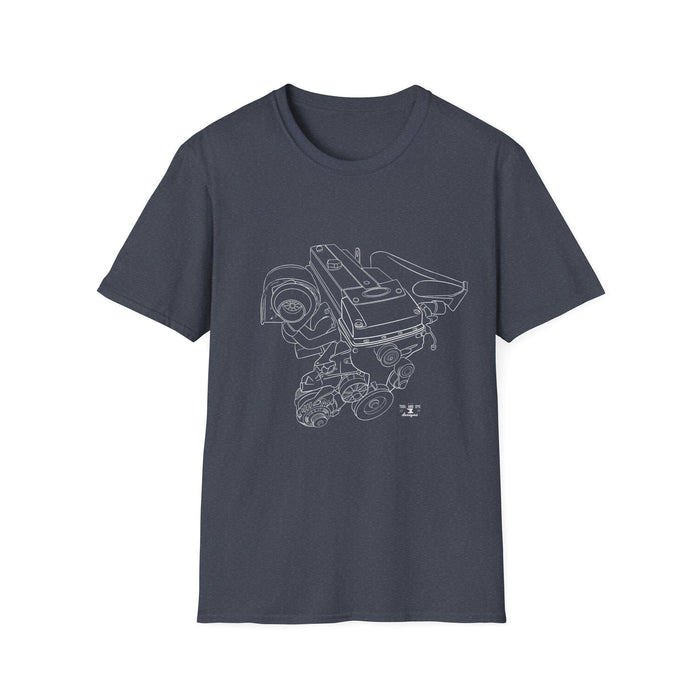 Barra Engine Outline T-shirt for Australian and New Zealand Customers ONLY---This shirts prints and ships from Australia