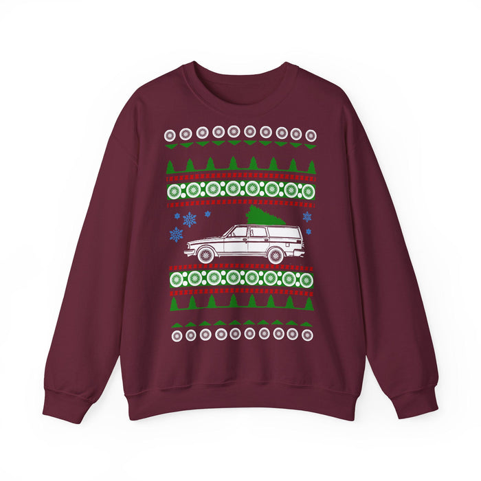 Swedish Wagon 245 Old School Ugly Christmas "Sweater" Sweatshirt for European Customers ONLY--This item prints and ships from within Europe