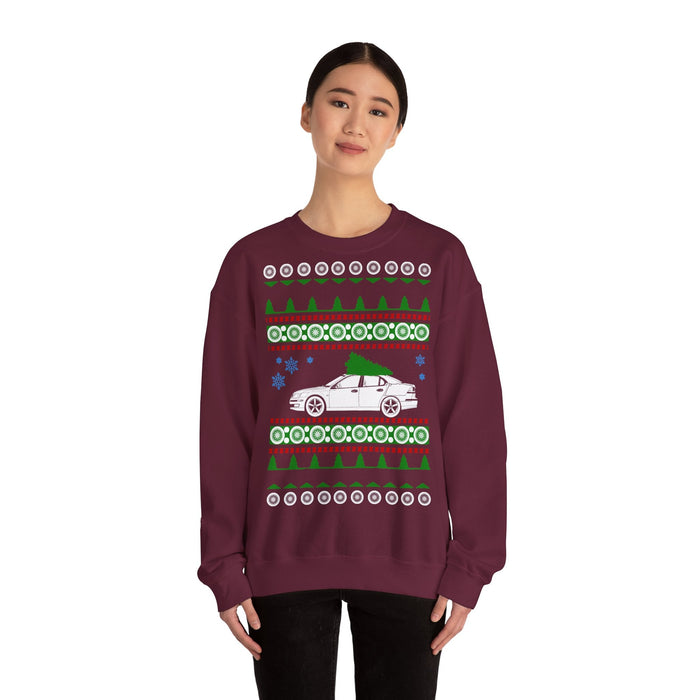 Saab 9-3 Ugly Christmas Sweater Sweatshirt for European Customers ONLY---Item prints and ships from within Europe