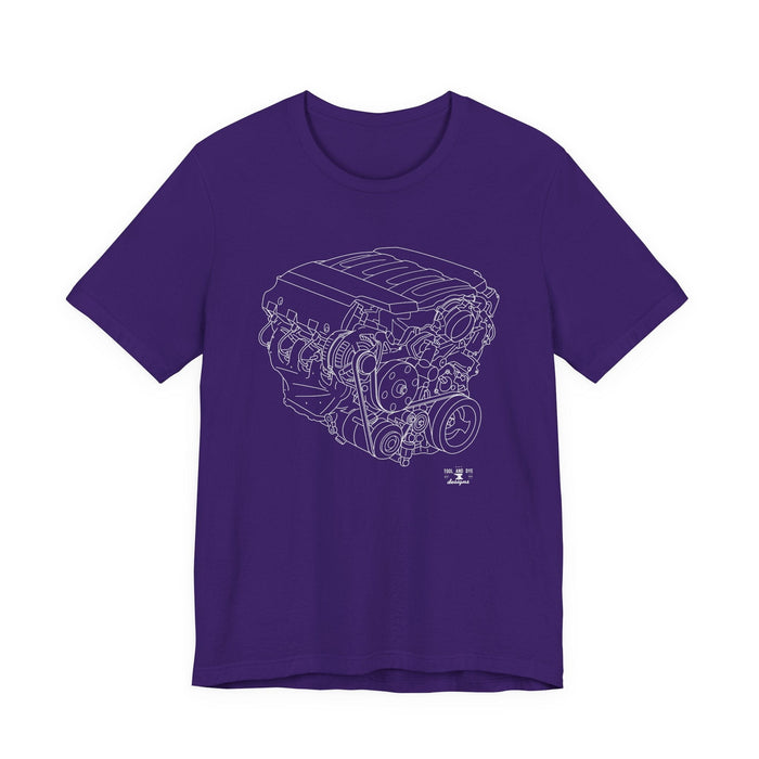 V8 Engine Outline T-Shirt — LT1 V8 Tee--for customers in Australia or New Zealand ONLY---Prints and ships from Australia