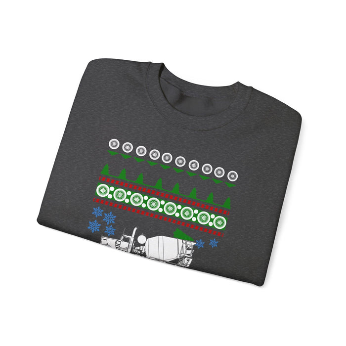 Cement Mixer Truck Ugly Christmas Sweater For Canadian Customers ONLY---Prints and ships from within Canada--more colors