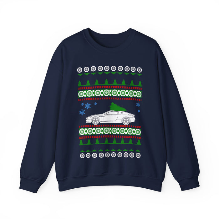 Aston Martin DB9 Ugly Christmas Sweater Sweatshirt for Canadian customers ONLY (Prints and ships from within Canada)