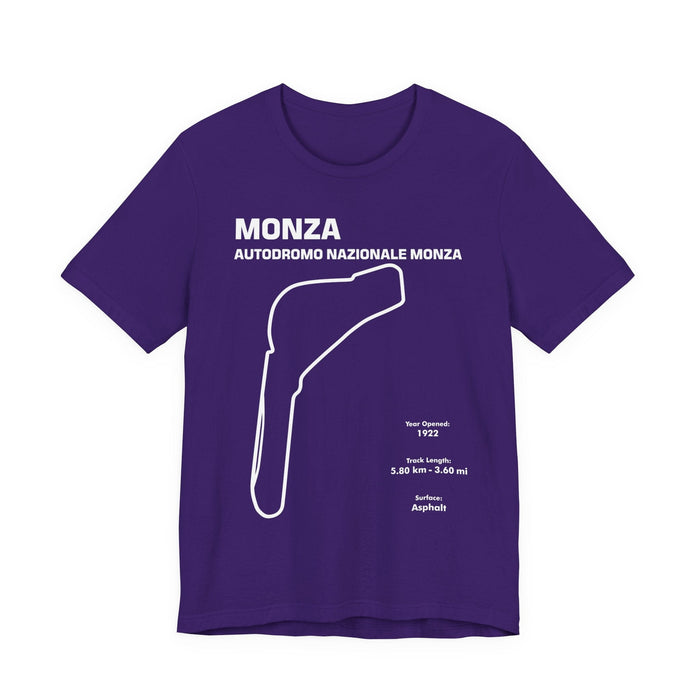 Monza Autodromo Nazionale Track Outline T-shirt for Customers Residing in CANADA ONLY---This particular shirt prints and ships from within Canada