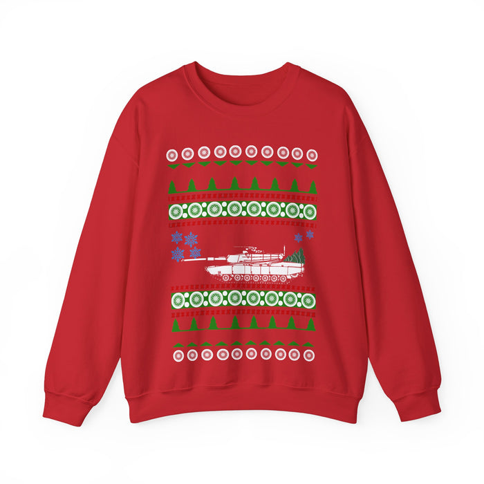 Abrams M1 Tank Ugly Christmas Sweater for European Customers ONLY (prints and ships from Europe_