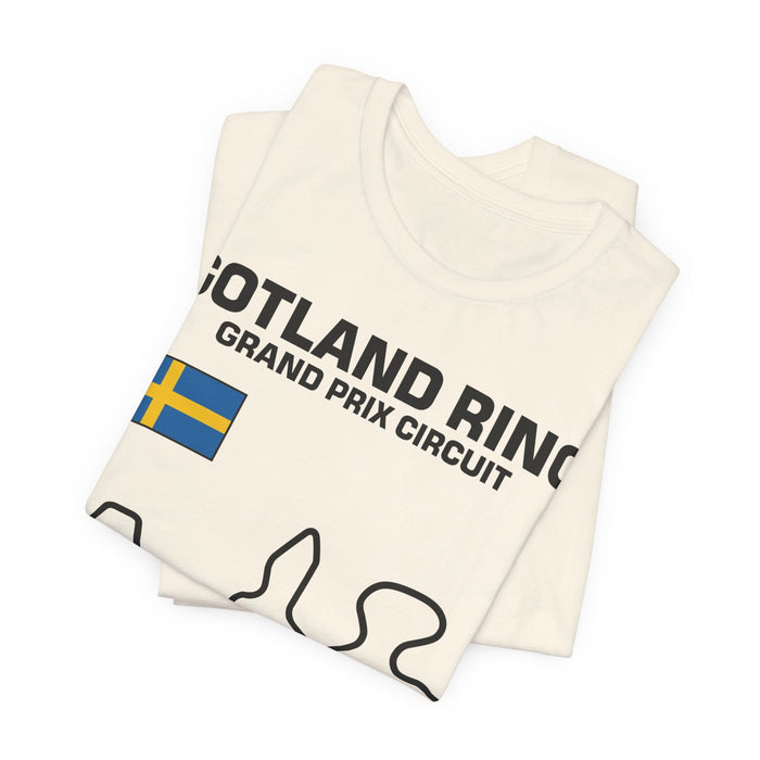 Gotland Grand Prix Circuit Track Outline T-Shirt