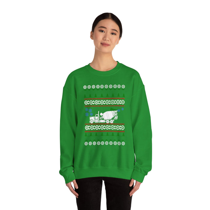 Cement Mixer Truck Ugly Christmas Sweater For Canadian Customers ONLY---Prints and ships from within Canada--more colors