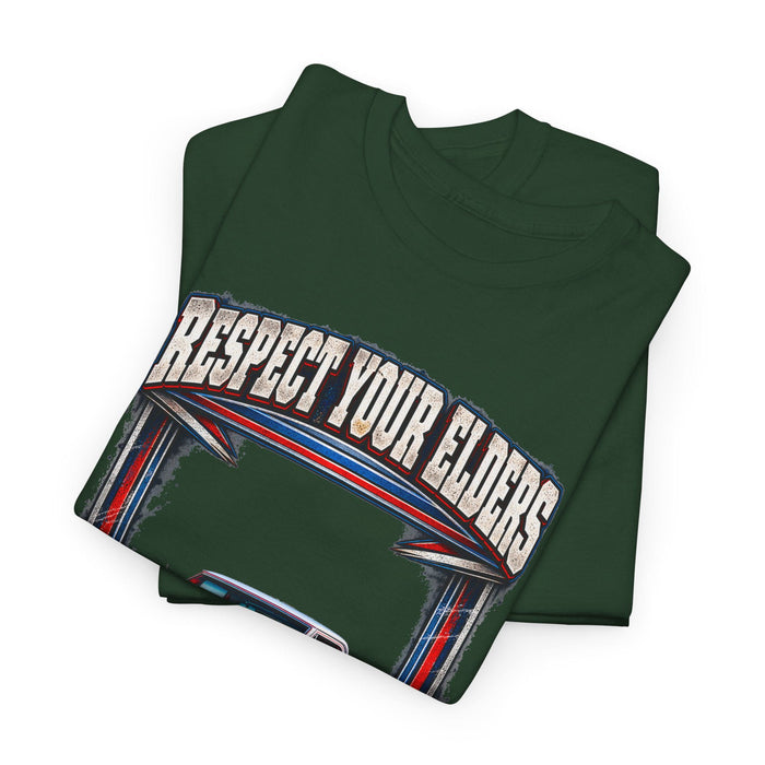 Respect Your Elders Square Body Truck Tee C10 C-10 1972 Cheyenne 4X4