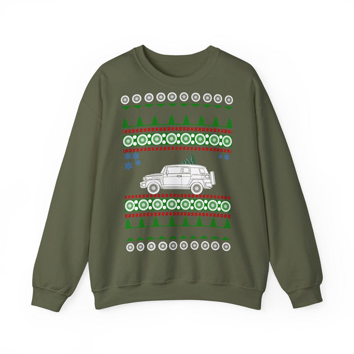 FJ Cruiser Ugly Christmas Sweater Sweatshirt for European Customers ONLY--This item prints and ships from within Europe