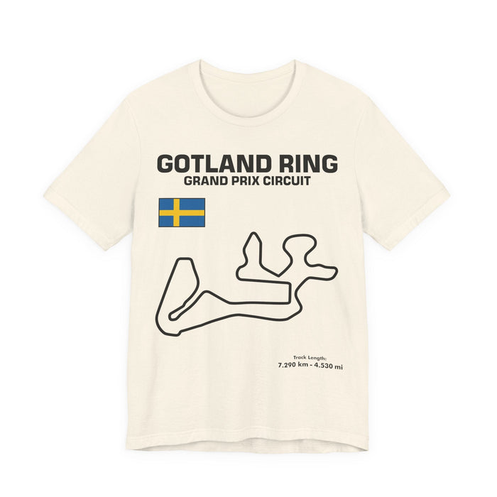 Gotland Grand Prix Circuit Track Outline T-Shirt
