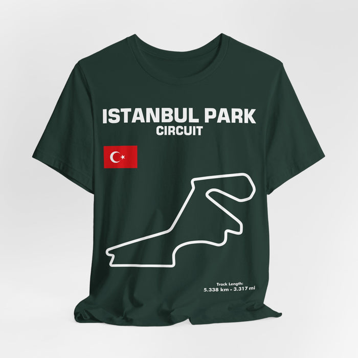 Istanbul Track Outline T-shirt for UK customers ONLY---prints and ships from within the UK