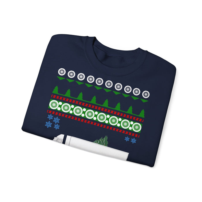 Semi Truck Ugly Christmas Sweater for european customers ONLY---Prints and ships from within Europe