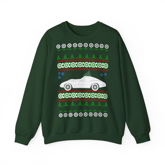 Corvette C3 Ugly Christmas Sweater for European Customers ONLY---Item prints and ships from within Germany