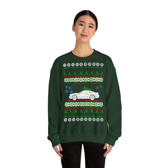 2011 5th Gen Mustang Ugly Christmas Sweater Sweatshirt for European Customers ONLY--Prints and ships from Europe