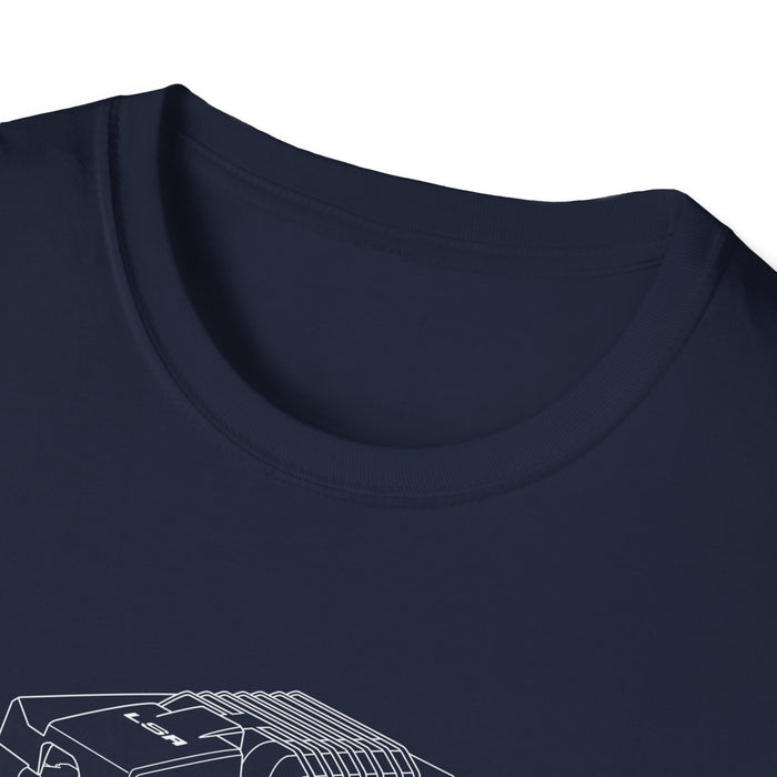 LSA Engine Blueprint t-shirt for Canadian Customers ONLY (prints and ships from Canada)