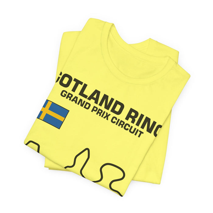 Gotland Grand Prix Circuit Track Outline T-Shirt