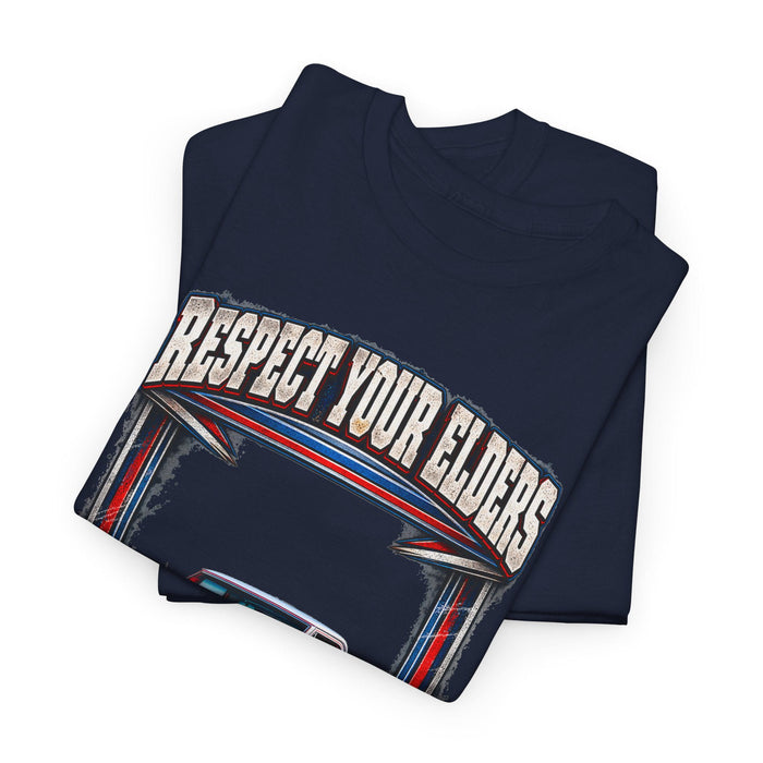 Respect Your Elders Square Body Truck Tee C10 C-10 1972 Cheyenne 4X4
