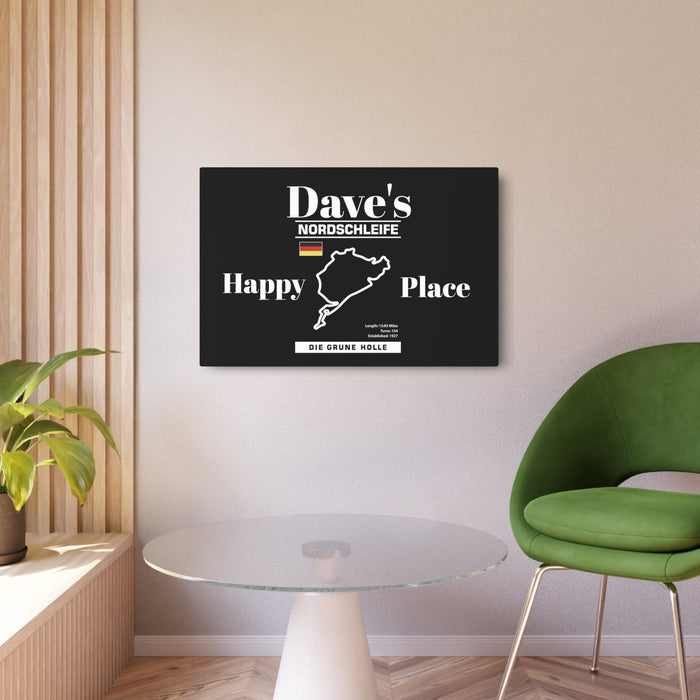 Personalized Nurburgring Nordschleife Happy Place Garage Sign