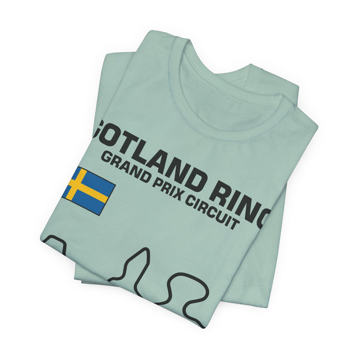 Gotland Grand Prix Circuit Track Outline T-Shirt