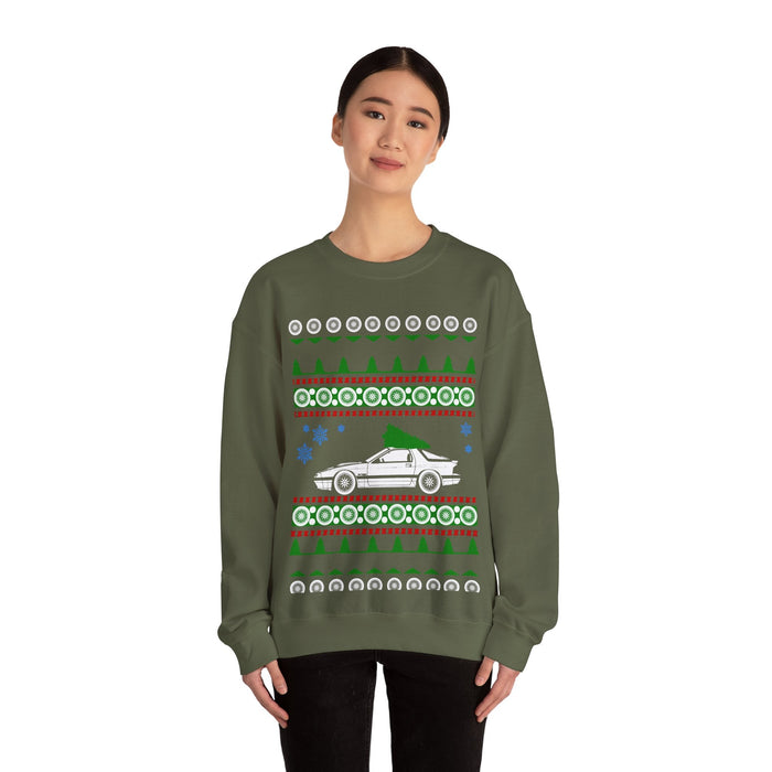 Mazda RX-7 RX7 2nd generation Ugly Christmas Sweater For Australian and New Zealand Customers ONLY---Prints in AUS