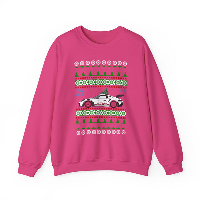 German Car like a 992 GT3 RS Ugly Christmas Sweater Jumper for Canadian Customers ONLY (prints and ships from within Canada)