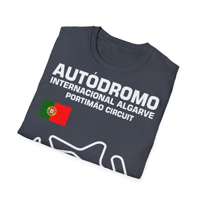Track Outline Autodromo Internacional Algarve Portimao T-shirt for European Customers ONLY--Prints and ships from within Europe