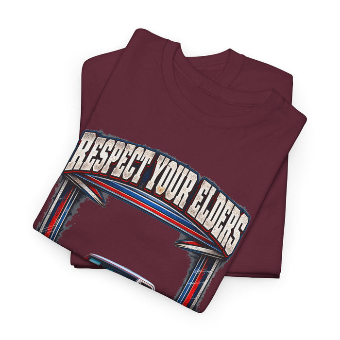 Respect Your Elders Square Body Truck Tee C10 C-10 1972 Cheyenne 4X4