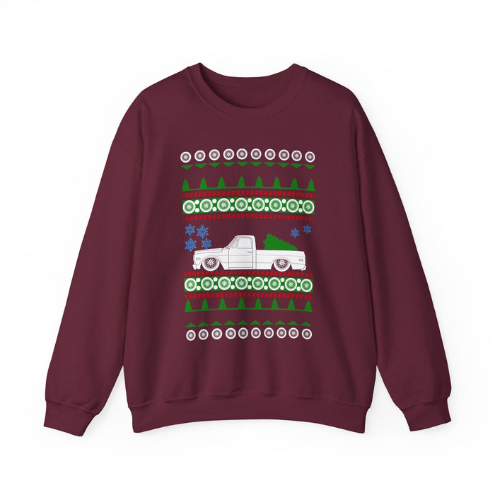 C-10 Fleetside 1971 Pick Up Truck Ugly Christmas Sweater for Canadian Customers ONLY--Prints and ships from within Canada