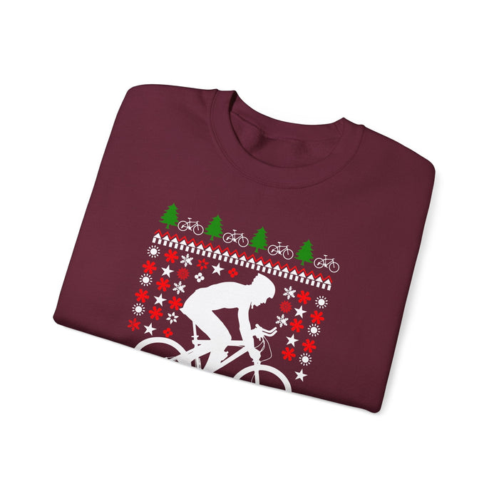 Mountain Biking Ugly Christmas Sweater Sweatshirt for Customers in Canada ONLY---This prints and ships from within Canada