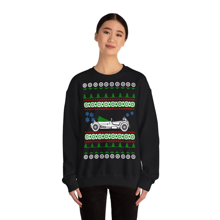 Sports Car like a Super 7 Ugly Christmas Sweater for European Customers ONLY--Prints and ships from Europe