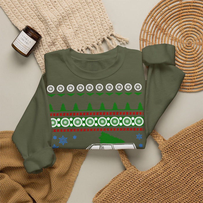 Swedish Wagon 245 Old School Ugly Christmas "Sweater" Sweatshirt for European Customers ONLY--This item prints and ships from within Europe