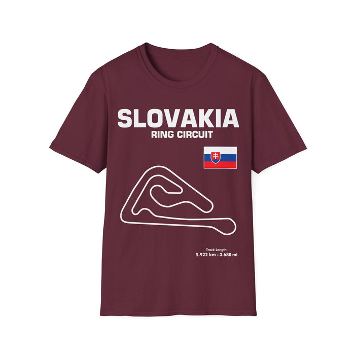 Slovakia Ring Circuit Track Outline for customers in the UK only--Prints and ships from within the UK