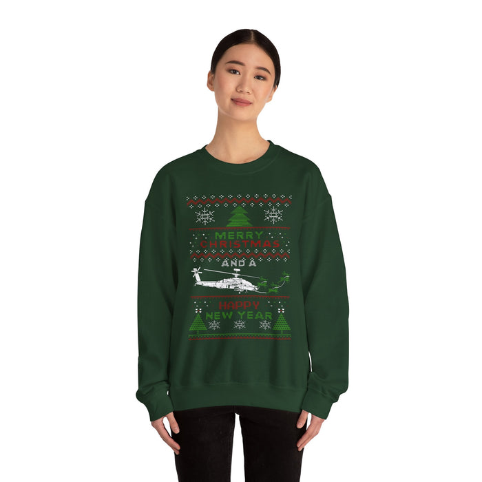 Apache Helicopter Ugly Christmas Sweater Merry Christmas For Canadian Customers ONLY---Prints and ships from within Canada