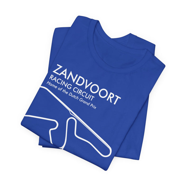 Zandvoort Circuit Outline Tee — Race Track Map T-Shirt -- For UK Customers ONLY--Prints and ships from within the UK