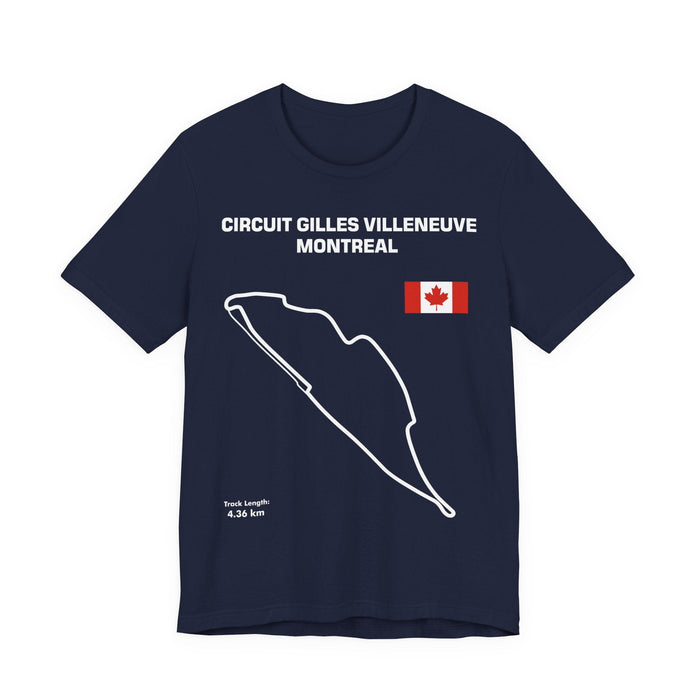 Circuit Gilles Villeneuve Montreal Race Track Outline for European Customers ONLY--Prints and ships from within Europe