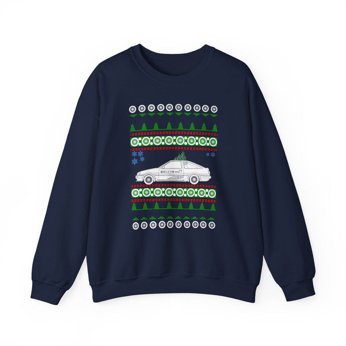 AE86 Hatchback Ugly Christmas Sweater Sweatshirt for UK customers ONLY--item prints and ships from within the UK