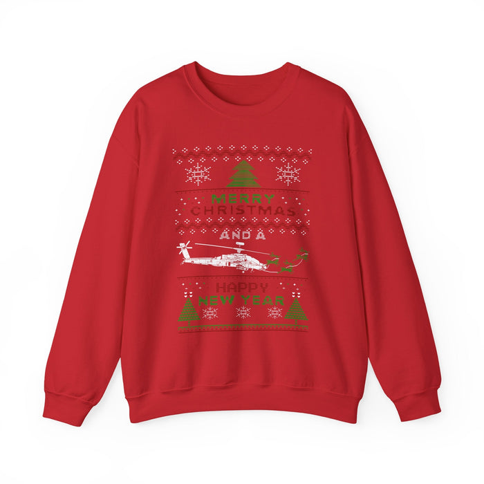 Apache Helicopter Ugly Christmas Sweater Merry Christmas For Canadian Customers ONLY---Prints and ships from within Canada