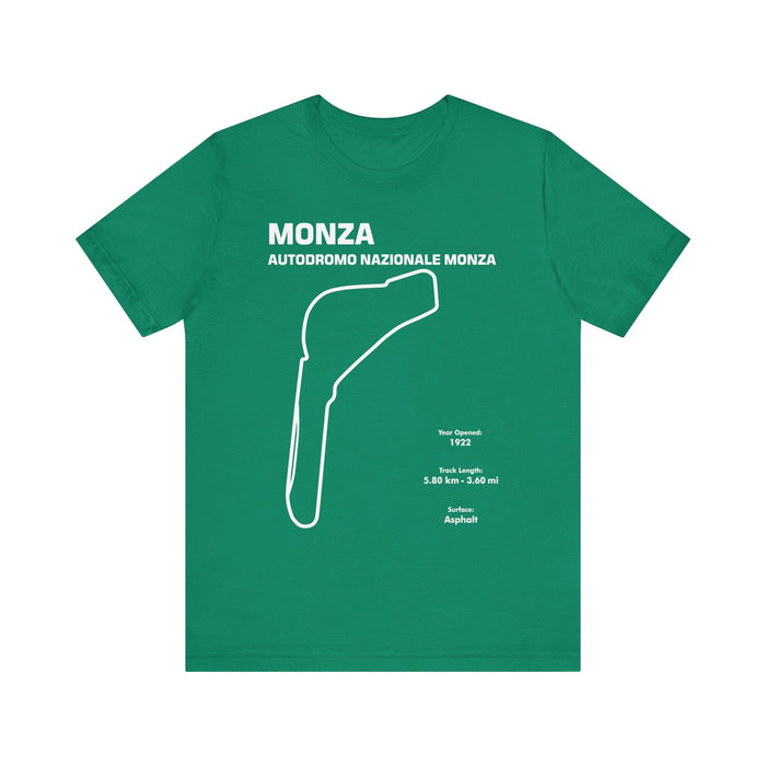 Monza Autodromo Nazionale Track Outline T-shirt for Customers Residing in CANADA ONLY---This particular shirt prints and ships from within Canada